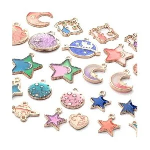 Aylifu 60 dijes de esmalte mixto con corazón luna_5