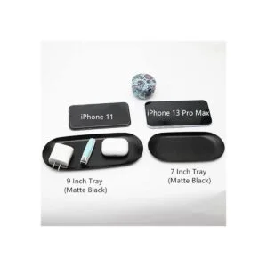 Bandeja decorativa de acero inoxidable juego de 2 9_3