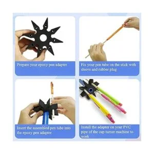 Accesorio para girador de bolígrafo epoxi adaptador de_5