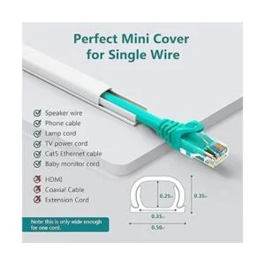 Cubierta de un cable para pared mini ocultor de alambre_2