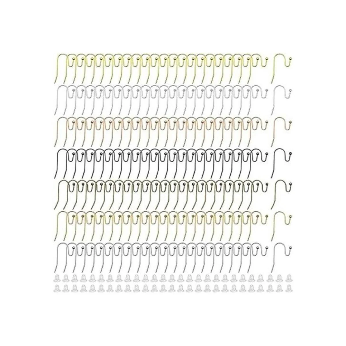350 ganchos franceses para pendientes con 400 piezas de_1