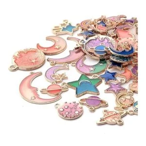 Aylifu 60 dijes de esmalte mixto con corazón luna_4