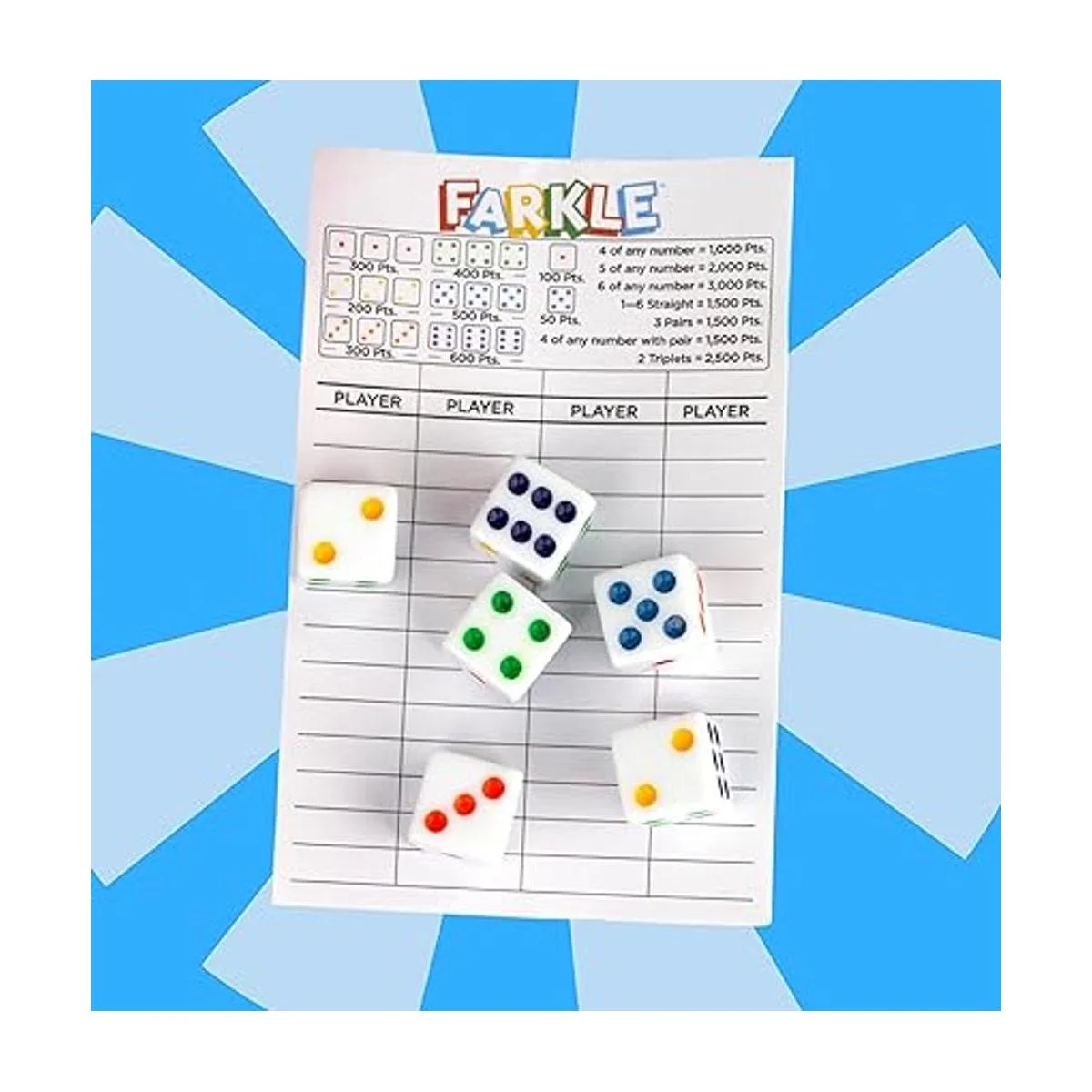 Regal Games Juego de dados Farkle Divertido juego de_4