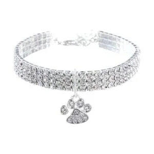 RayMinsino Collar para mascotas con diamantes colgante de_1