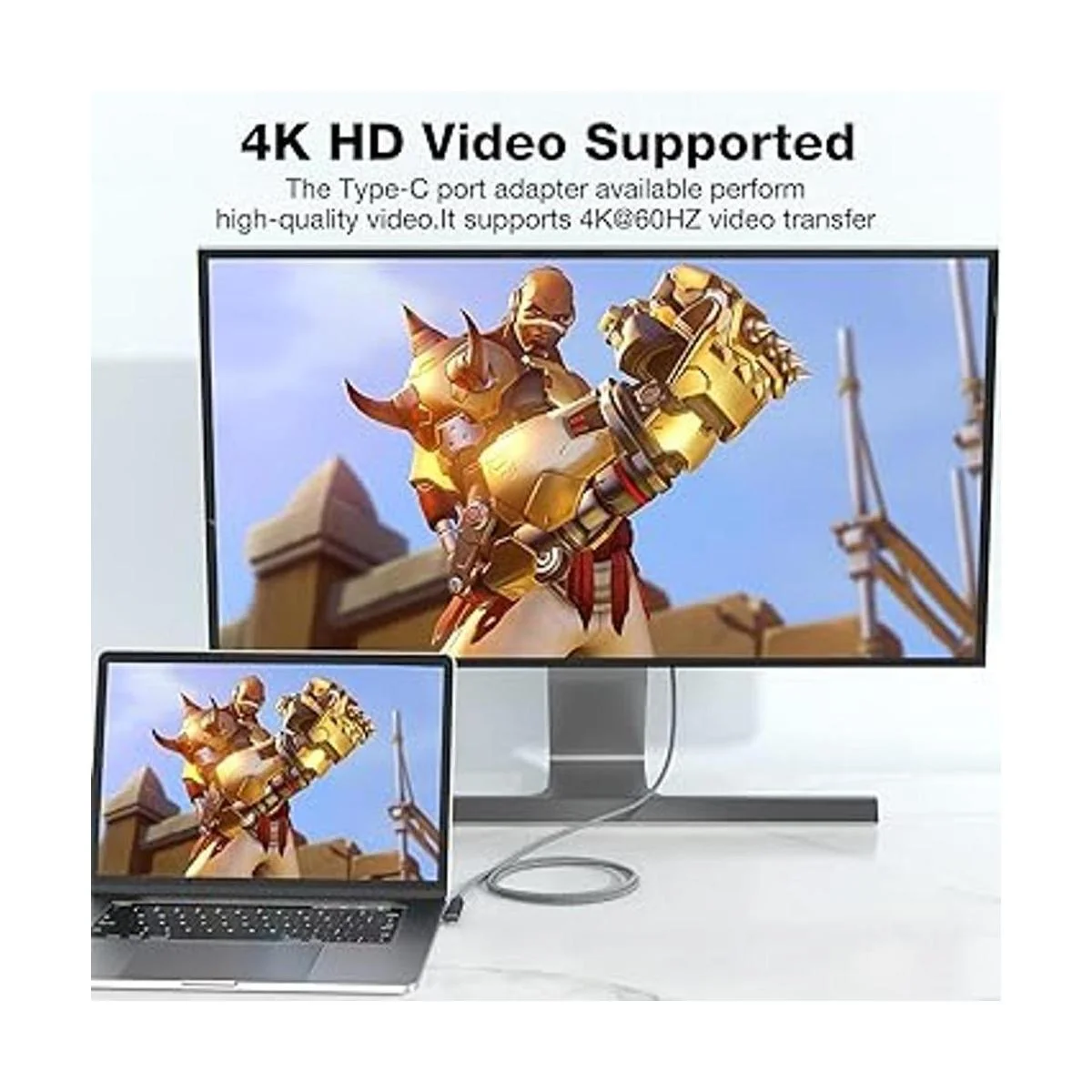 Adaptador de extensión USB C de ángulo recto UseBean_5