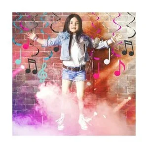 Zonon 25 piezas de espiral para colgar notas musicales_4