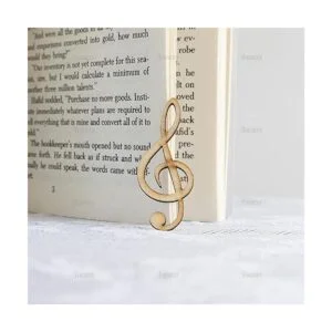 AUEAR Paquete de 60 notas musicales de madera mini notas_7