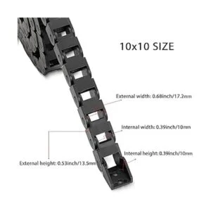 Cable de cadena de arrastre de 3.3 ft R18 0.394 x 0.394_2