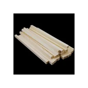 Paquete de 25 varillas cuadradas de madera sin terminar_5