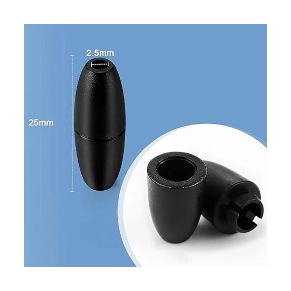 100 piezas de conectores de barril de cuentas de cierre_2