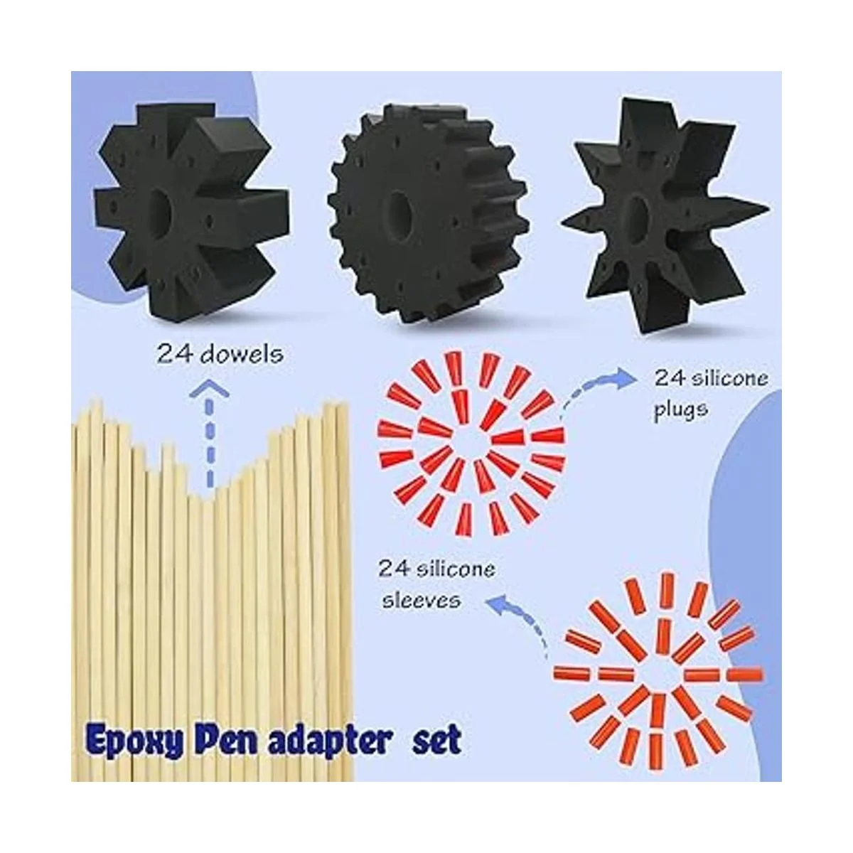 Accesorio para girador de bolígrafo epoxi adaptador de_2