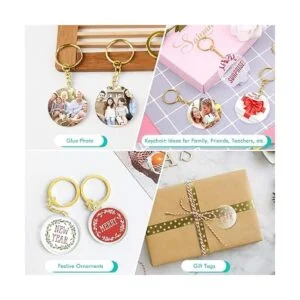 Audab Llavero acrílico en blanco 120 llaveros en blanco_2