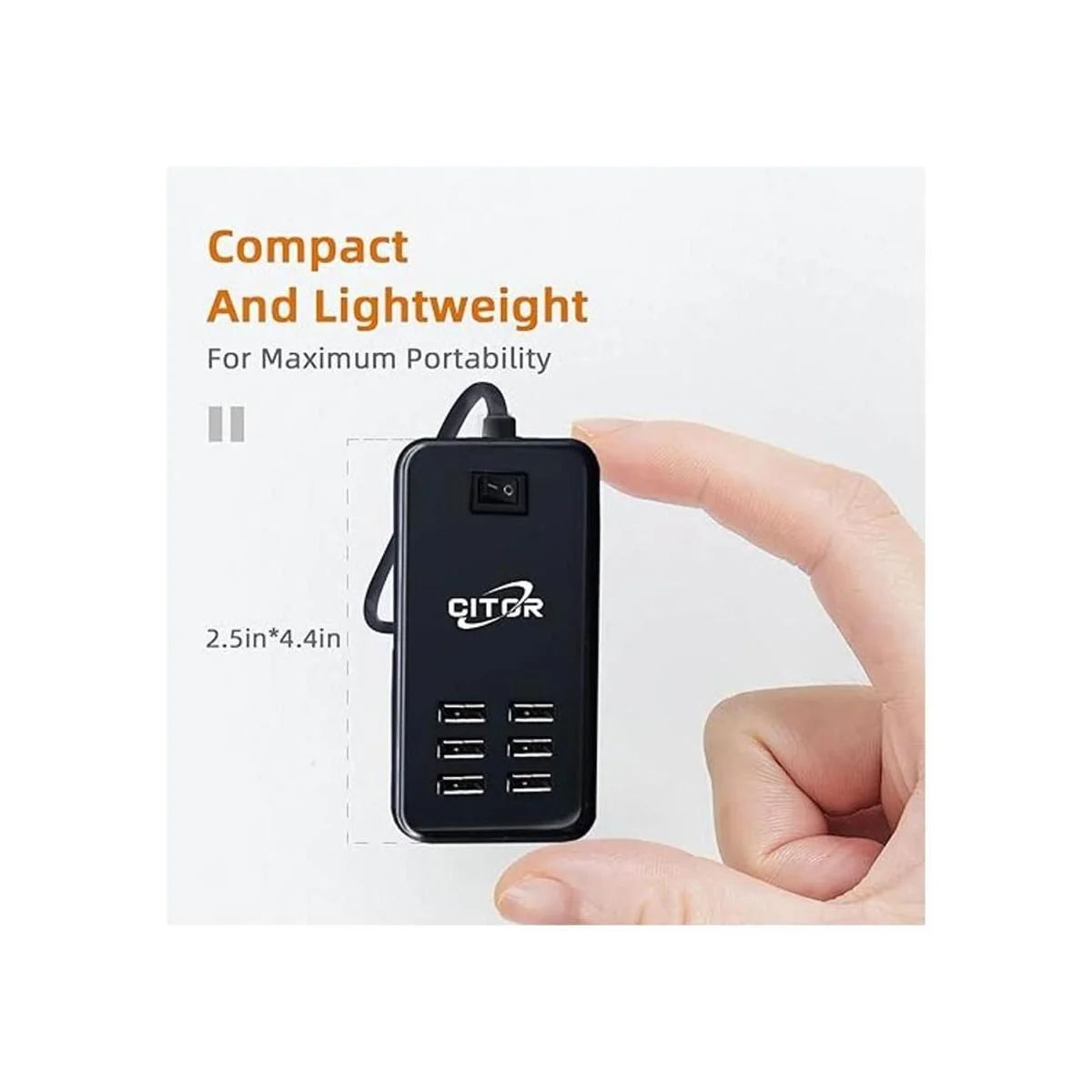 Cargador USB multipuerto estación de carga USB de 6_6