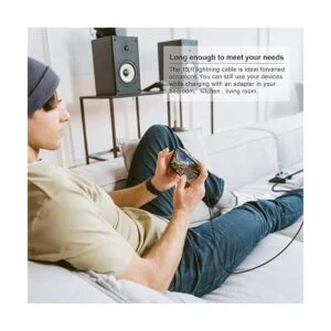 Cable de carga extra largo para iPhone de 15 pies_4