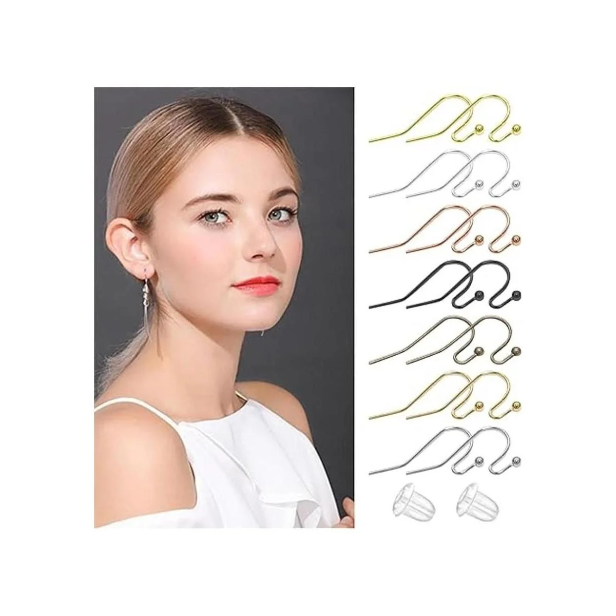 350 ganchos franceses para pendientes con 400 piezas de_6