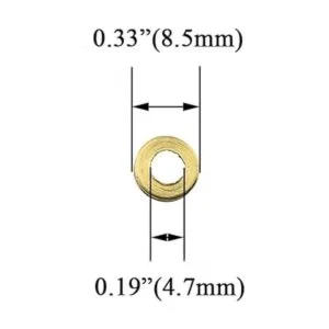 Hahiyo Tornillos de espejo de 0.394 in de diámetro_4