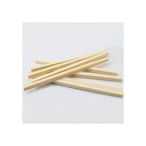 Paquete de 25 varillas cuadradas de madera sin terminar_4