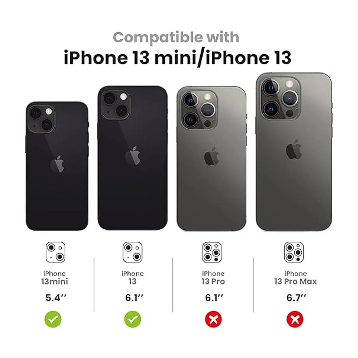 Tensea Protector de lente de cámara para iPhone 13 Mini_2