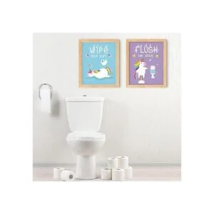 Divertida decoración de baño de unicornio cepillo de_3