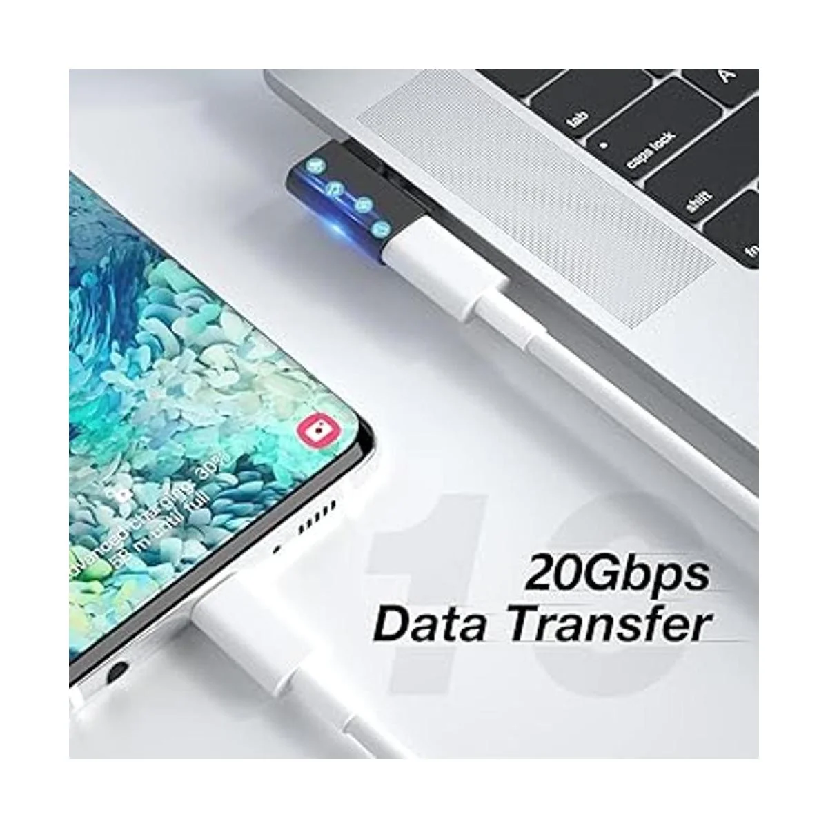 Adaptador de extensión USB C de ángulo recto UseBean_4