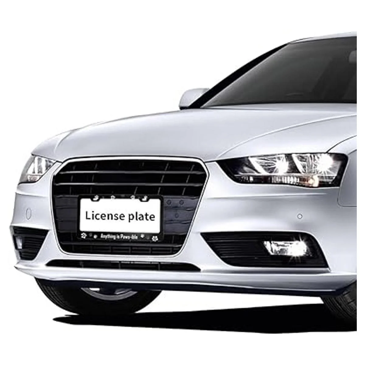 Paquete de 2 marcos de matrícula con estampado de pata de_3