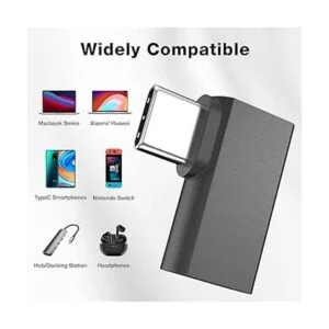 Adaptador de extensión USB C de ángulo recto UseBean_6