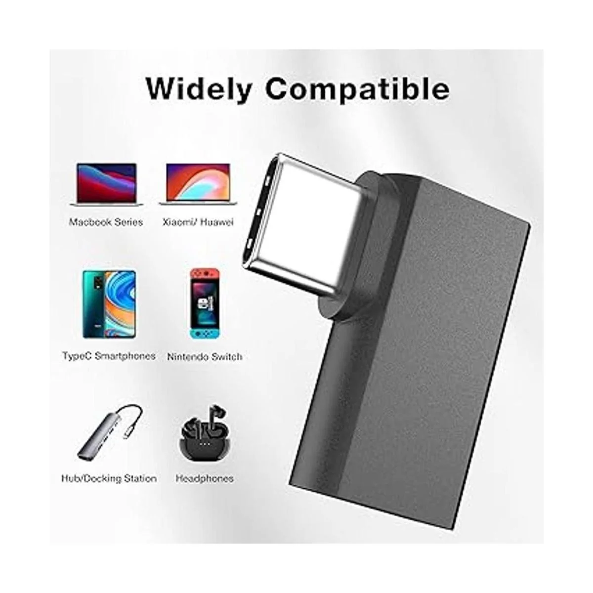 Adaptador de extensión USB C de ángulo recto UseBean_6