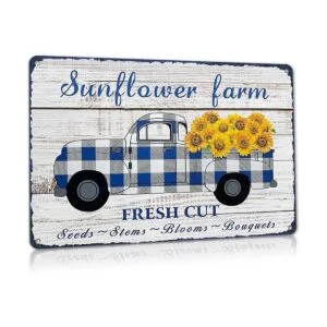 ALREAR Vintage girasol signo decoración de la cocina casa_1