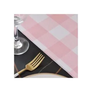 NATUS WEAVER Camino de mesa de estilo rústico de 2 lados_4