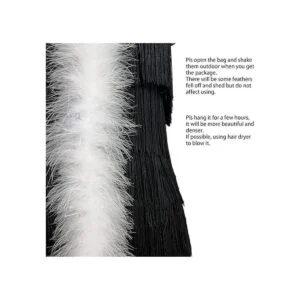 Boa de plumas de marabú esponjosas de 2 yardas 0.71 oz_2