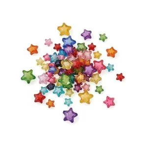 Pandahall 500 cuentas de estrella de acrílico_1