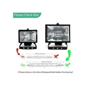 Jaenmsa Bombillas R7S paquete de 5 bombillas halógenas_4