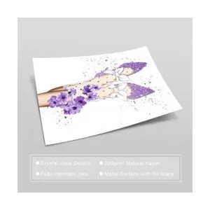 HoozGee Pósteres de maquillaje morados impresiones_4