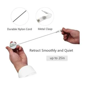 BOTRINUO Clip retráctil para carrete de insignia soporte_2