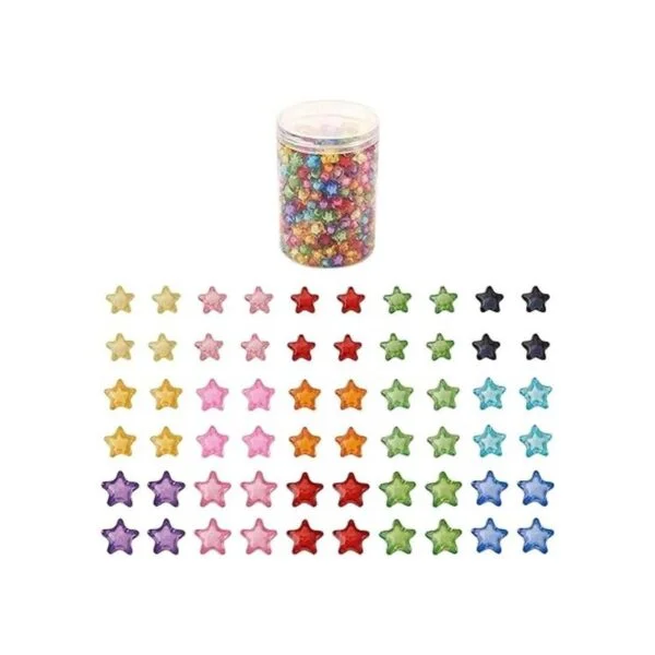 Pandahall 500 cuentas de estrella de acrílico_3