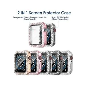 Simpeak Paquete de 5 protectores de pantalla de cristal de_2