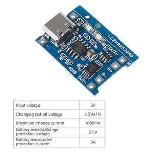 15 unidades de 5 V 1A TP4056 módulo de carga tipo C USB_5