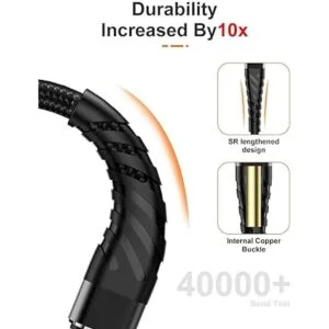 Cable de carga para iPhone de 10 pies para Apple MFi 2_2