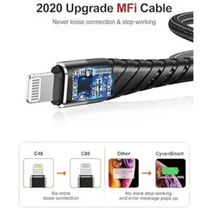 Cable de carga para iPhone de 10 pies para Apple MFi 2_4