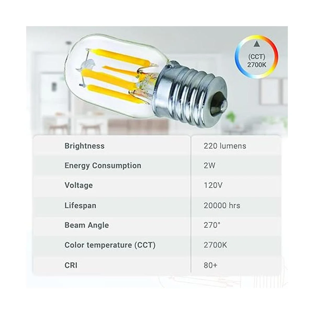 Canamax Bombilla LED T7 E17 2 W 120 V paquete de 3_4
