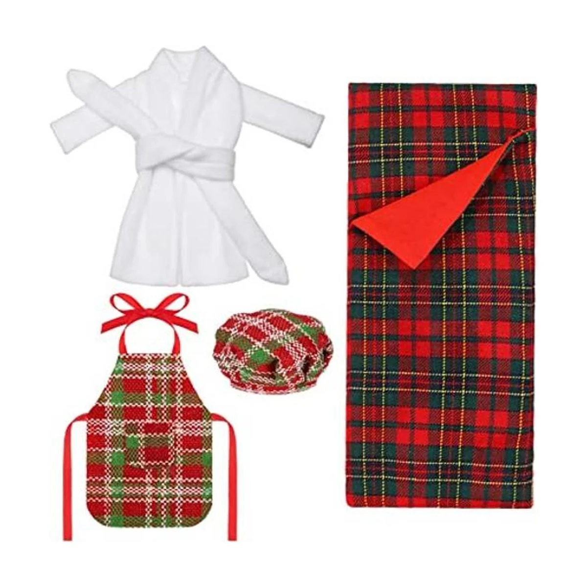 Saco de dormir accesorio de Navidad para muñeca elfa_1