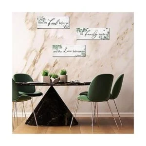 3 piezas de madera de eucalipto cartel de pared bendice_7