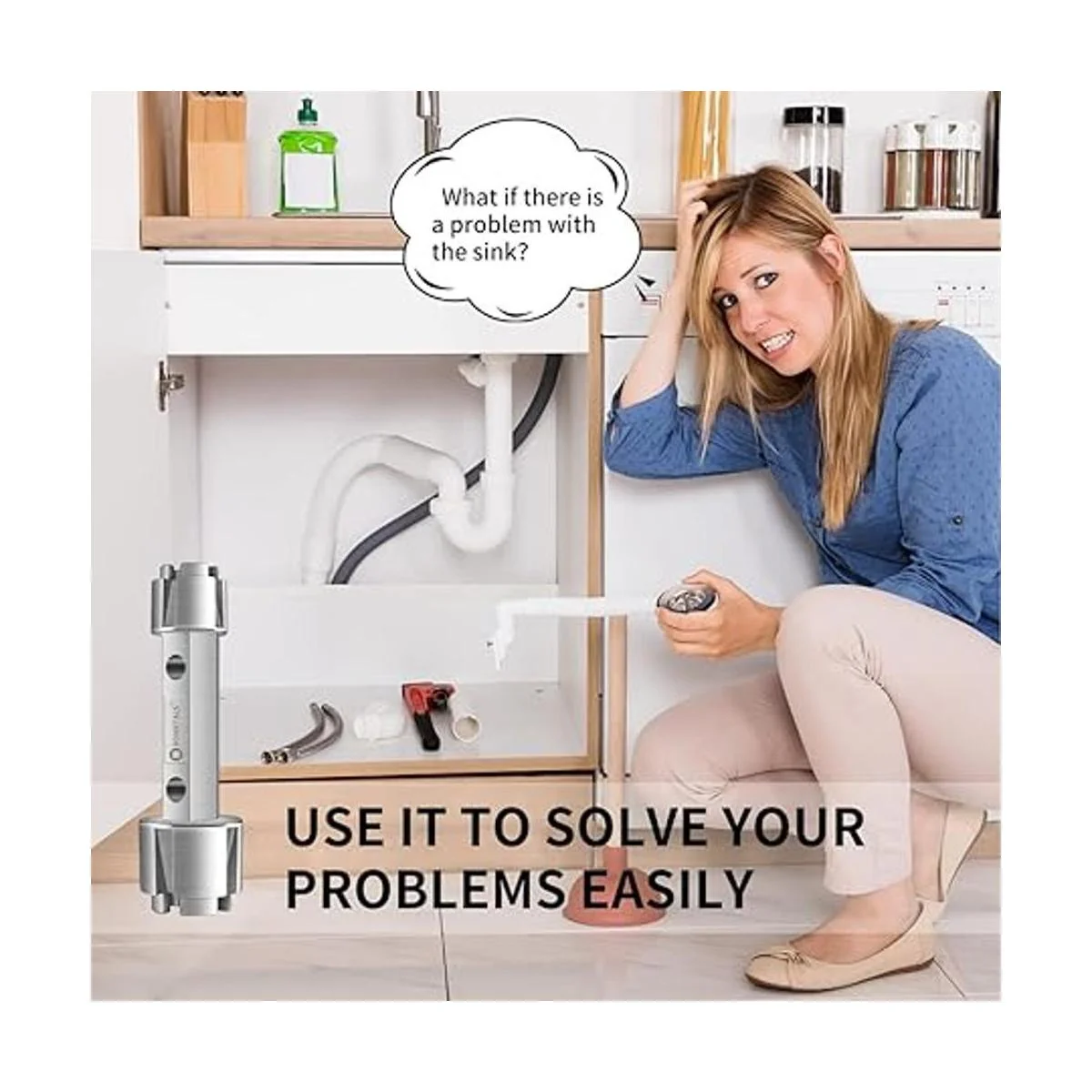 Bdmetals Llave removedor de drenaje de tina llave de_7