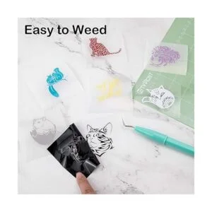 HTVRONT Vinilo blanco permanente para Cricut Rollo de_3