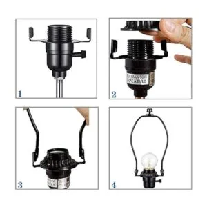 DTTRA Soporte para arpa de lámpara de 8.0 in y base de_5