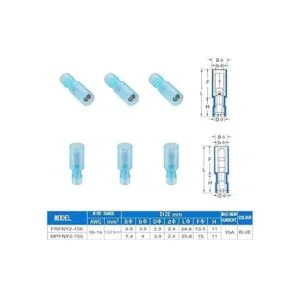 Teansic 100 conectores de bala conexión y desconexión_2