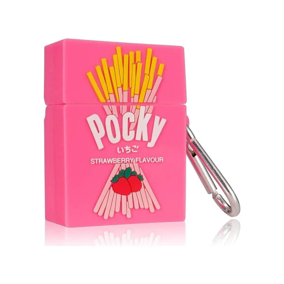 Joyleop Funda de galletas rosa para Airpods 12 diseño de_2