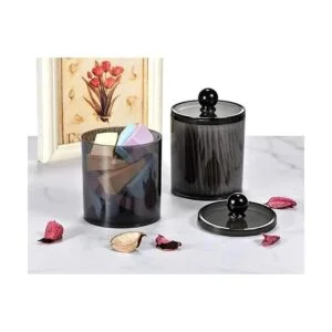 Paquete de 6 tarros de boticario Qtip para baño con_4