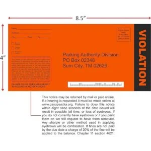 Broma de boletos de estacionamiento falsos cantidad 25_4