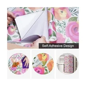 WENMER Papel tapiz floral de 17.7 x 118 pulgadas papel_6